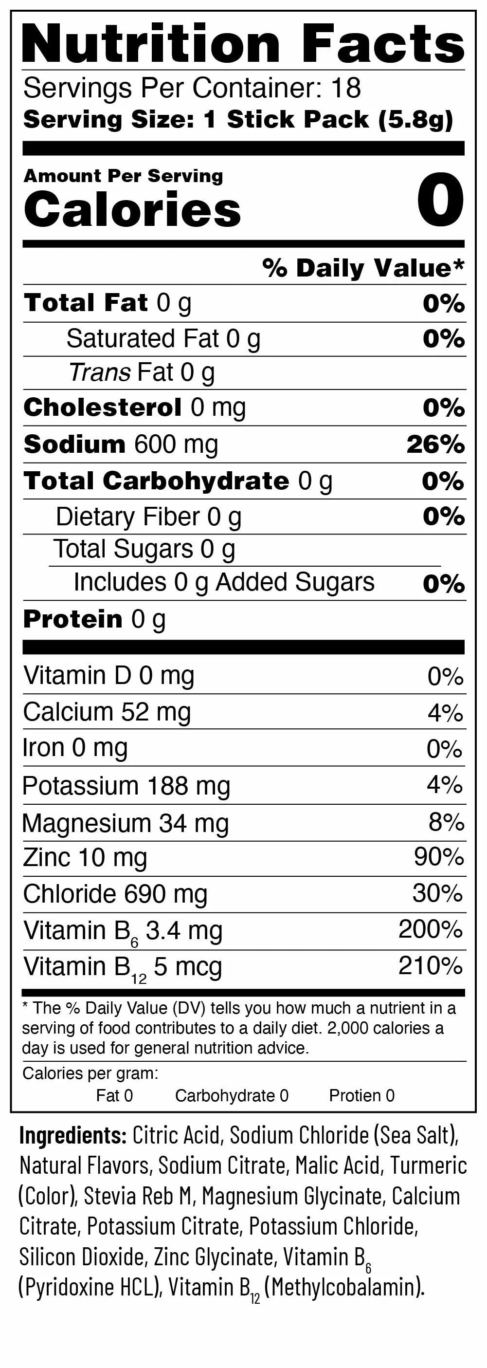 Engineered Nutrition Hydration Drink Mix  (20 sticks)